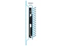 Miniatyrbilde 5 av 5: Esperanza PERSES, 35,6 cm (14"), 127 cm (50"), 75 x 75 mm, 200 x 200 mm, metall, sortering