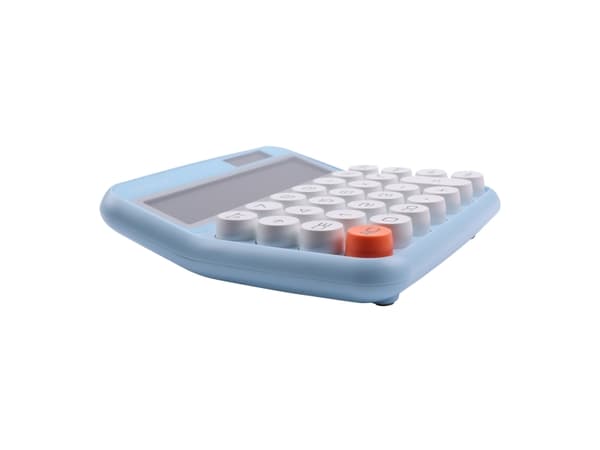 Genie 612 B, Desktop, Grunnleggende, 12 sifre, Vippbar skjerm, Batteri/Solcelle, Blå