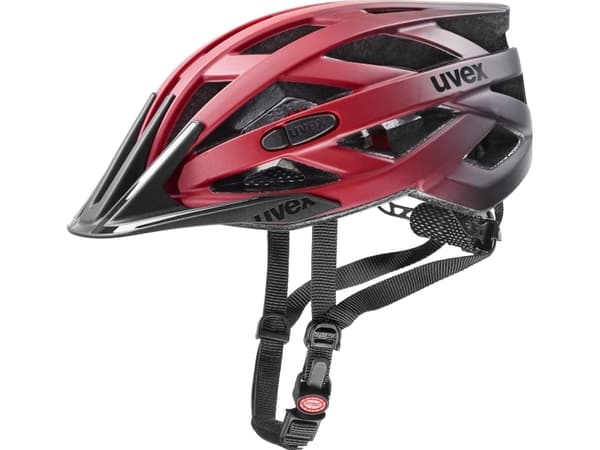 Hjälm Uvex i-vo cc röd-svart matt-56-60CM