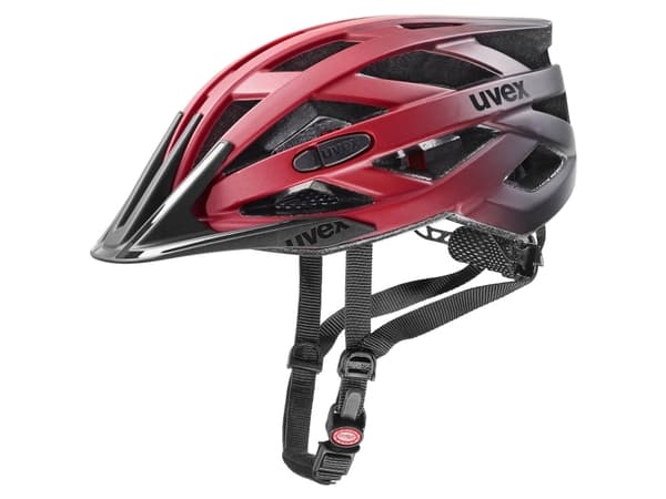 Hjälm Uvex i-vo cc röd-svart matt-56-60CM