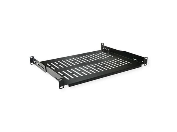 VALUE 26.99.0402, Rackhylle, Sort, 25 kg, 1U, 48,3 cm (19"), 485 mm