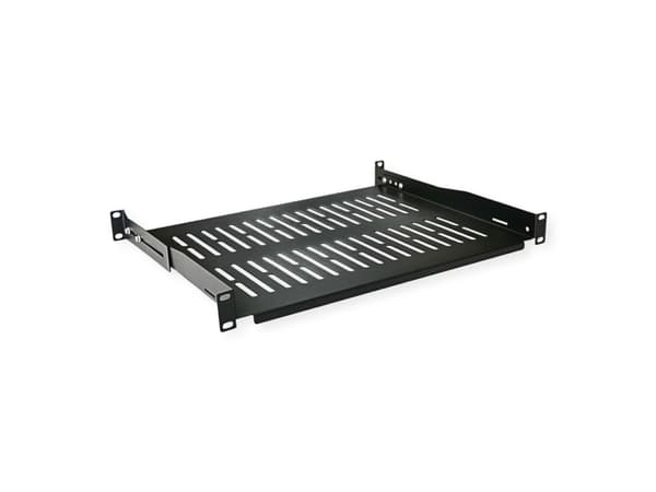 VALUE 26.99.0402, Rackhylle, Sort, 25 kg, 1U, 48,3 cm (19"), 485 mm
