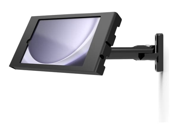 Compulocks Galaxy Tab A9 Apex Enclosure Swing Wall Mount - Monteringssett (hus, leddarm) - svingearm - for nettbrett - låsbar - metallramme - svart -