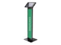 Pikkukuva 1 / 5: Compulocks Surface Pro 8-10 Apex Enclosure Brandable Floor Stand Black - Jalusta - tabletille - brandable - lukittava - metallirunko - musta - näytön