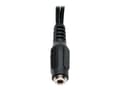 Miniatyrbild 2 av 5: Eaton Tripp Lite Series 3.5 mm 4-Position to 3.5 mm 3-Position Audio Headset Splitter Adapter Cable (F/2xM), 6 in. (15.2 cm) - Hörlursdelare - mini-p