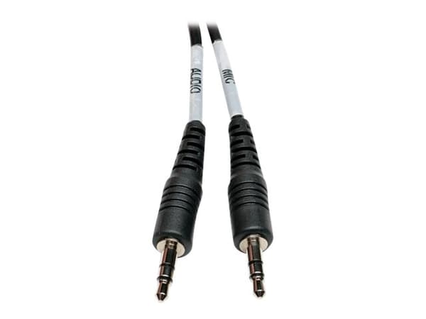 Eaton Tripp Lite Series 3.5 mm 4-Position to 3.5 mm 3-Position Audio Headset Splitter Adapter Cable (F/2xM), 6 in. (15.2 cm) - Hörlursdelare - mini-p