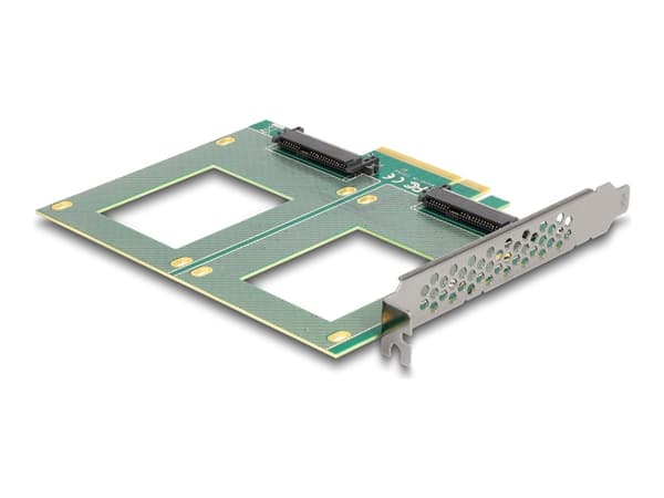 Delock - Lagringskontroll - bifurkasjon, 144 x 122 mm - U.2 NVMe - PCIe 4.0 x8