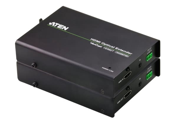 ATEN VanCryst VE882 HDMI Optical Extender Transmitter and Receiver Units - Video/ljud/infraröd/seriell förlängare - HDMI - upp till 600 m - 1310 nm /