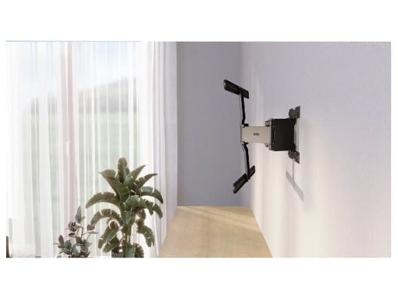 Hama Ultraslim, 2,29 m (90"), 200 x 200 mm, 600 x 400 mm, 2°, Aluminium, Metall, Sortera