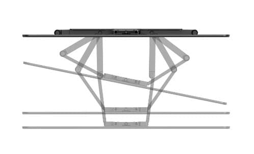 Hama Ultraslim, 2,29 m (90"), 200 x 200 mm, 600 x 400 mm, 2°, Aluminium, Metall, Sortera