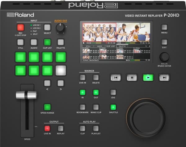 Roland P-20HD, WUXGA, 800 x 600,1024 x 768,1280 x 1024,1280 x 800,1366 x 768,1400 x 1050,1600 x 1200,1920 x 1200, 720p, 1080i, 1080p, 4:2:2, 8 bit, 2