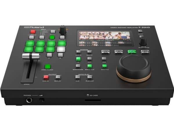 Roland P-20HD, WUXGA, 800 x 600,1024 x 768,1280 x 1024,1280 x 800,1366 x 768,1400 x 1050,1600 x 1200,1920 x 1200, 720p, 1080i, 1080p, 4:2:2, 8 bit, 2 Sort