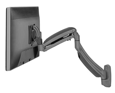Chief Kontour K1W Dynamic - Monteringssett (kontaktplate, veggmontering, dobbeltartikuleringsarm) - for LCD-skjerm - aluminium - svart - skjermstørre