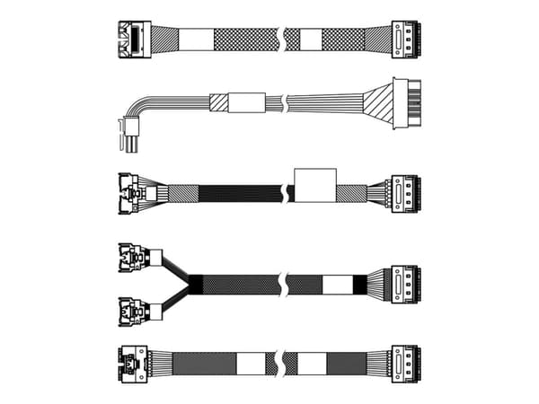 Lenovo - Lagerkabelsett - for 2.5" Chassis Front BP2 - for ThinkSystem SR665 V3