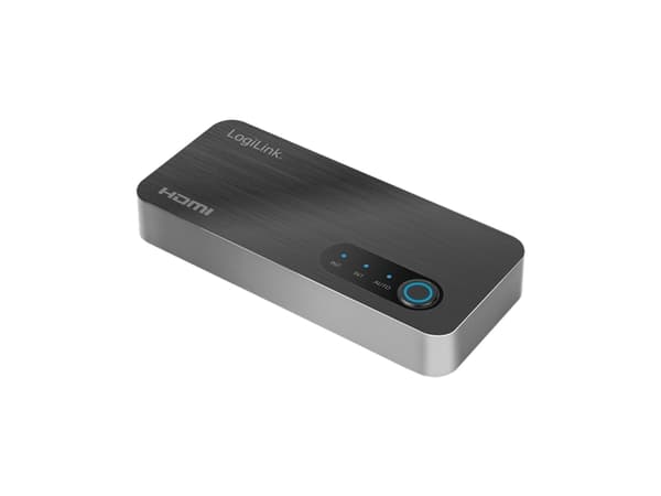 LogiLink 8K/60 Hz HDMI-bryter, 2 x 1-veis, svart Inngang: 2x HDMI-A-kobling, 1x Micro USB-B-kobling, - 1 stk (HD0058)