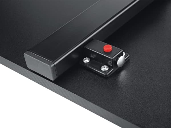 KOENIG & MEYER 18803-000-55 - Bordplate for tastaturstativ "Omega" (mål 1100 x 450 x 15,5 mm | oppbevaringsområde 450 x 1100 mm) - i sort (18803-000-