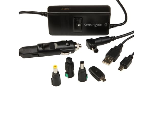 Kensington - Strömadapter - bil / flygplan - 90 Watt - för Inspiron 15R N5110, 17R 57XX, 3847; Latitude 13 7350, 3540, E5440, E7440; XPS M1210