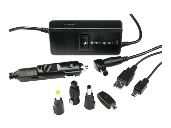 Kensington - Strömadapter - bil / flygplan - 90 Watt - för Inspiron 15R N5110, 17R 57XX, 3847; Latitude 13 7350, 3540, E5440, E7440; XPS M1210