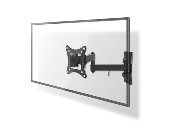 Nedis TVWM1510BK, 33 cm (13"), 68,6 cm (27"), 15 kg, 75 x 75 mm, 100 x 100 mm, Lajittelu musta