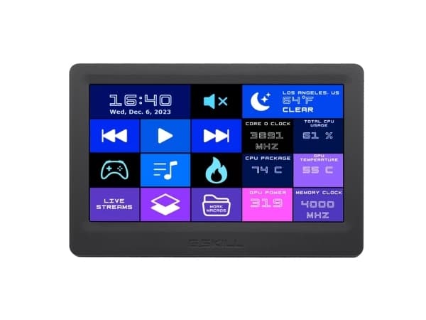 G.Skill WigiDash - Berøringsskjerm m/ LCD display - kapasitiv - kablet - USB
