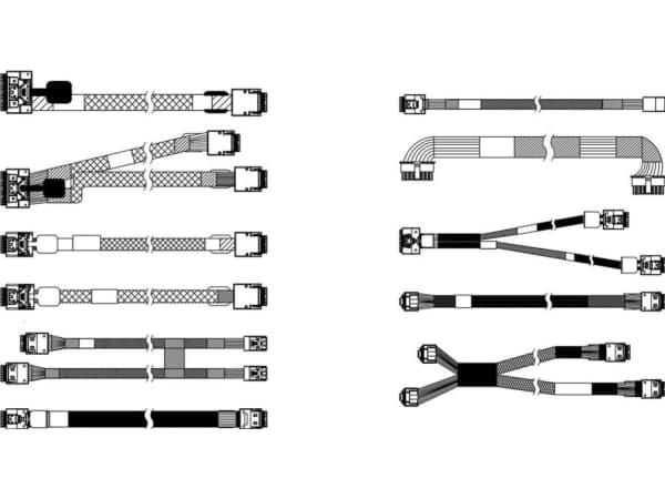 Lenovo - Lagerkabelsett - for 6 x SATA/SAS + 4 x Anybay SAS/SATA