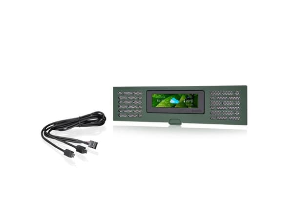 Thermaltake AC-067-OODNAN-A1, Full Tower, LCD panel kit, Grön, 5 V, 14 W, 277,5 mm