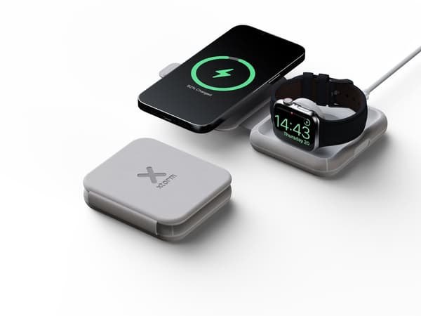 Xtorm - Foldable Wireless Travel Charger 2in1 - 15W Grå
