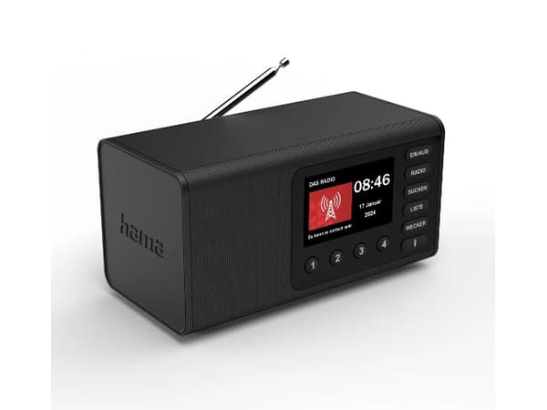 Hama DR1001BT, Personlig, Digitalt, DAB, DAB+, FM, 5 W, TFT, 10,9 cm (4.3")