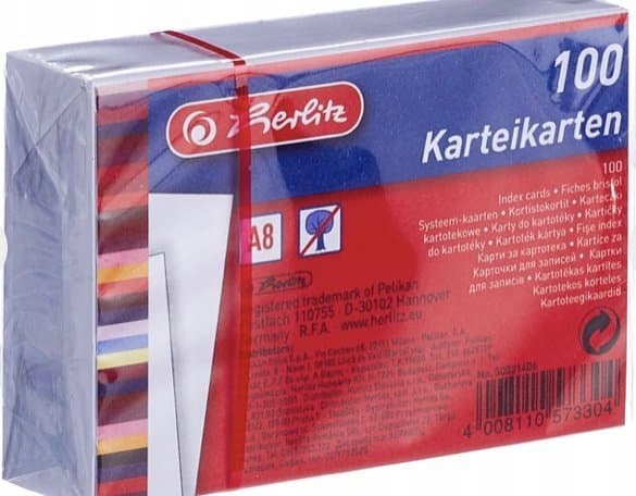 Herlitz 50021406, Hvit, A8, 100 ark, 10 stk.