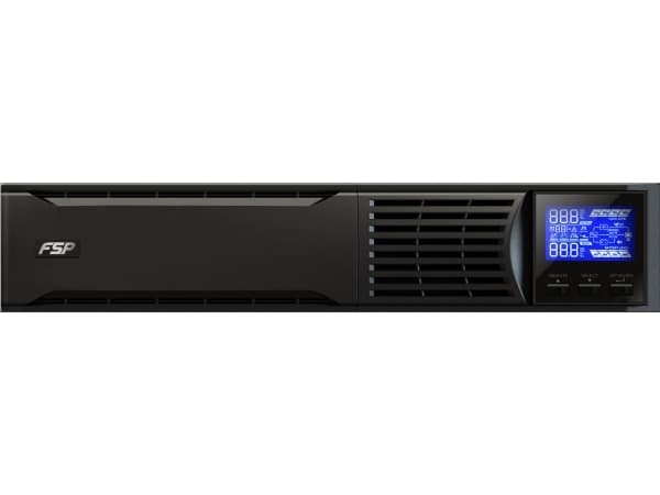 FSP Champ Rack 3K, Dubbelkonvertering (Online), 3 kVA, 2700 W, Ren sinus, 120 V, 300 V Svart