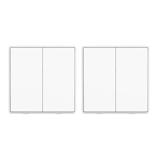 Smart väggströmbrytare, ZigBee-ljusfjärrkontroll, ingen neutral ledning krävs., D1 Ingen Neutral 2KX2