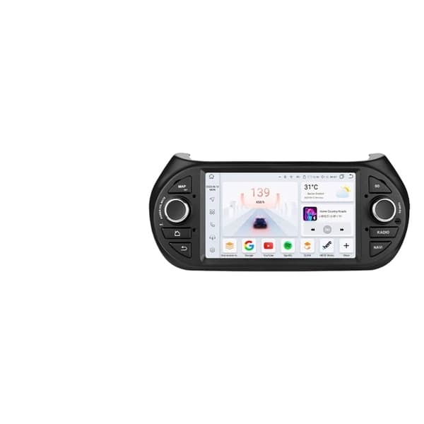 Carplay Android Auto bilradio, kompatibel med Fiat Fiorino/Citroen Nemo/Peugeot Bipper, Intelligent Systems Autoradio., HC1 (4Core 1G 32G)