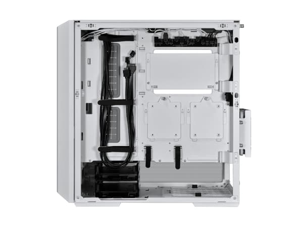 Lian Li Lancool 216R-W - Mid tower - utökad ATX - genomskinlig sidopanel (härdat glas) - ingen strömförsörjning (ATX) - vit - USB/ljud