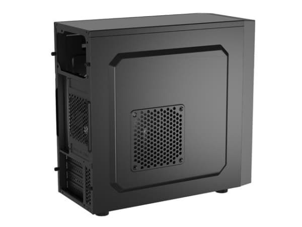 NATEC NPC-2038, Skrivbord, PC, Svart, micro ATX, Mini-ITX, Akrylnitrilbutadienstyren (ABS), Metall, 14,8 cm