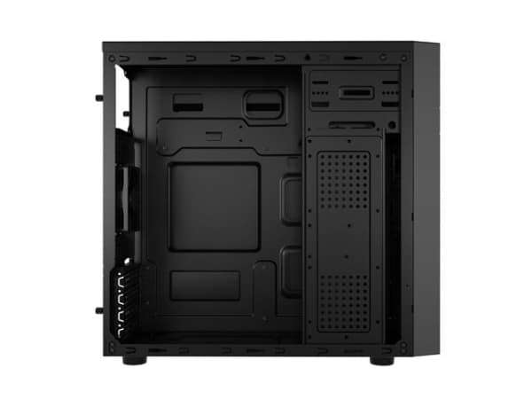 NATEC NPC-2038, Skrivbord, PC, Svart, micro ATX, Mini-ITX, Akrylnitrilbutadienstyren (ABS), Metall, 14,8 cm