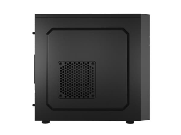 NATEC NPC-2038, Skrivbord, PC, Svart, micro ATX, Mini-ITX, Akrylnitrilbutadienstyren (ABS), Metall, 14,8 cm