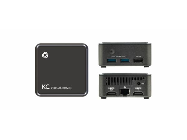 Kramer Electronics KC-Virtual Brain1, Intel, 4 GB, 2400 MHz, 32 GB, eMMC, Wi-Fi 5 (802.11ac) Sort