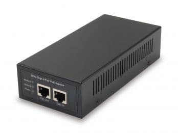 LevelOne POI-5001, Gigabit Ethernet, 10,100,1000 Mbit/s, IEEE 802.3af, IEEE 802.3at, IEEE 802.3bt, Svart, Energiljus, RoHS