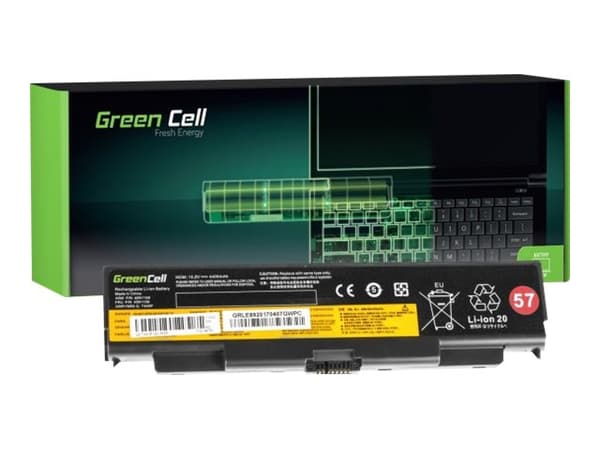 Green Cell - Batteri til bærbar PC (tilsvarer: Lenovo 45N1158) - litiumion - 6-cellers - 4400 mAh - svart - for Lenovo ThinkPad L440; L540; T440p; T5