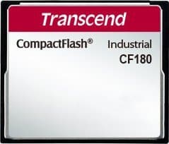 Transcend CF180I, 0,512 GB, CompactFlash, MLC, 85 MB/s, 75 MB/s, Sort