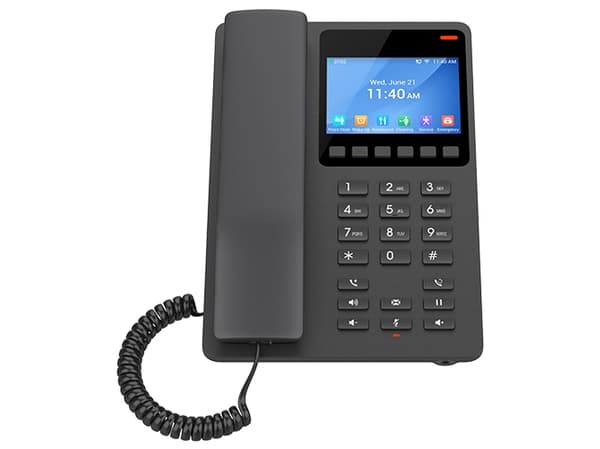 Grandstream GHP Series GHP631 - VoIP-telefon - treveis anropskapasitet - SIP - 2 linjer - svart