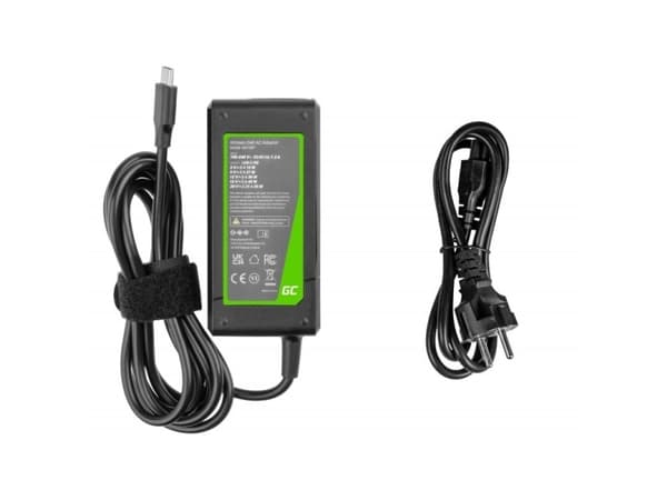 Green Cell PRO - Strømadapter - USB-C - AC - 45 watt - svart
