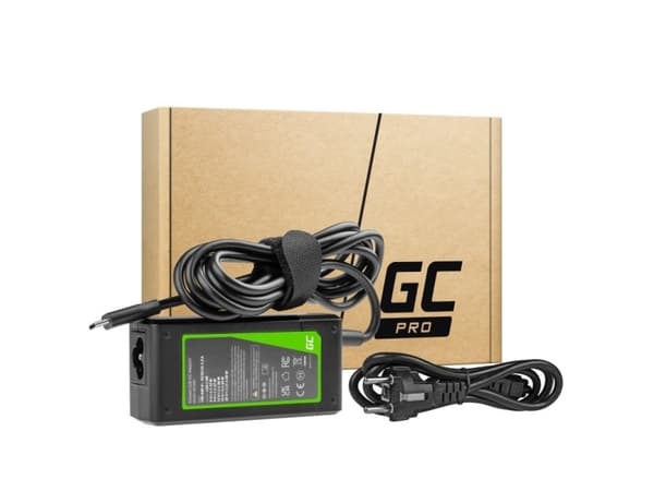 Green Cell PRO - Strømadapter - USB-C - AC - 45 watt - svart