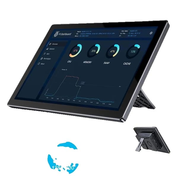 Raspberry Pi-etui, Touchscreen-skærm, Bærbar Monitor, 101 1280x800 EU