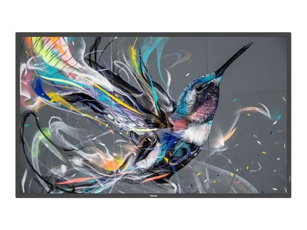 Philips 50BDL3650QE - 50" Diagonalklasse (49.5" synlig) - Q-Line LED-bakgrunnsbelyst LCD-skjerm - intelligent skilting - Android - 4K UHD (2160p) 384 Sort