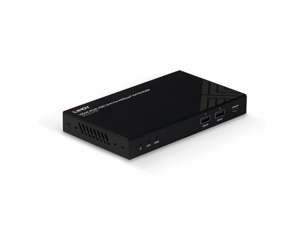 Lindy 150m Cat.6 HDMI 4K60, IR, RS-232 & Audio HDBaseT KVM Extender, Receiver, Receiver, Wired, 150 m, Cat6, 3840 x 2160 pixels, 60 Hz
