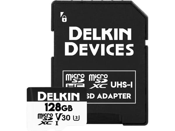 Karta Delkin Trail Cam Hyperspeed MicroSDXC 128 GB Class 10 UHS-I/U3 V30 (DDMSDAHS128GB)