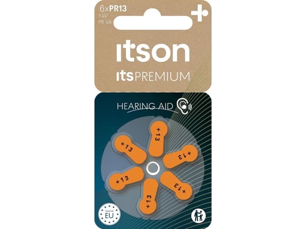 itson itsPREMIUM hearing aid battery PR13IT/6RM