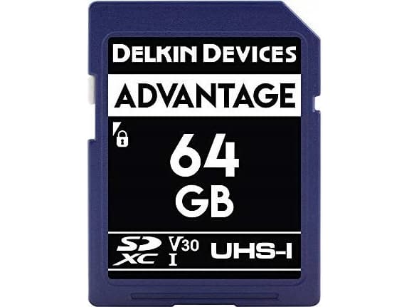 Delkin SD Advantage 660X UHS-I U3 (V30) R100/W80 64GB minneskort