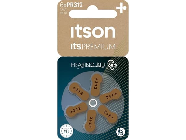 itson itsPREMIUM hearing aid battery PR312IT/6RM